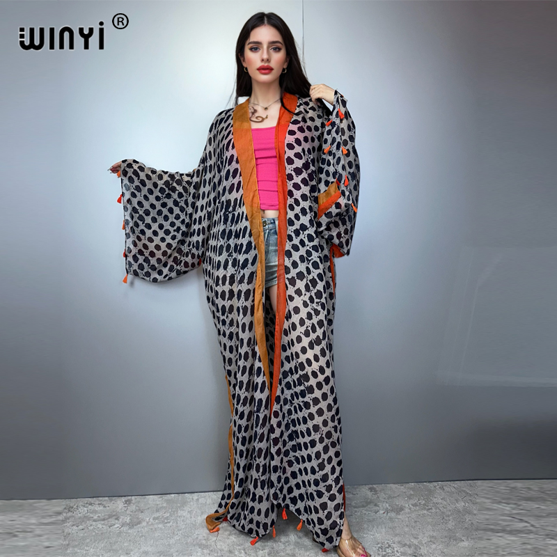WINYI Zomeroutfit Kimono Ameri - Boho Summer Beach Maxi Dress recensie en prijs