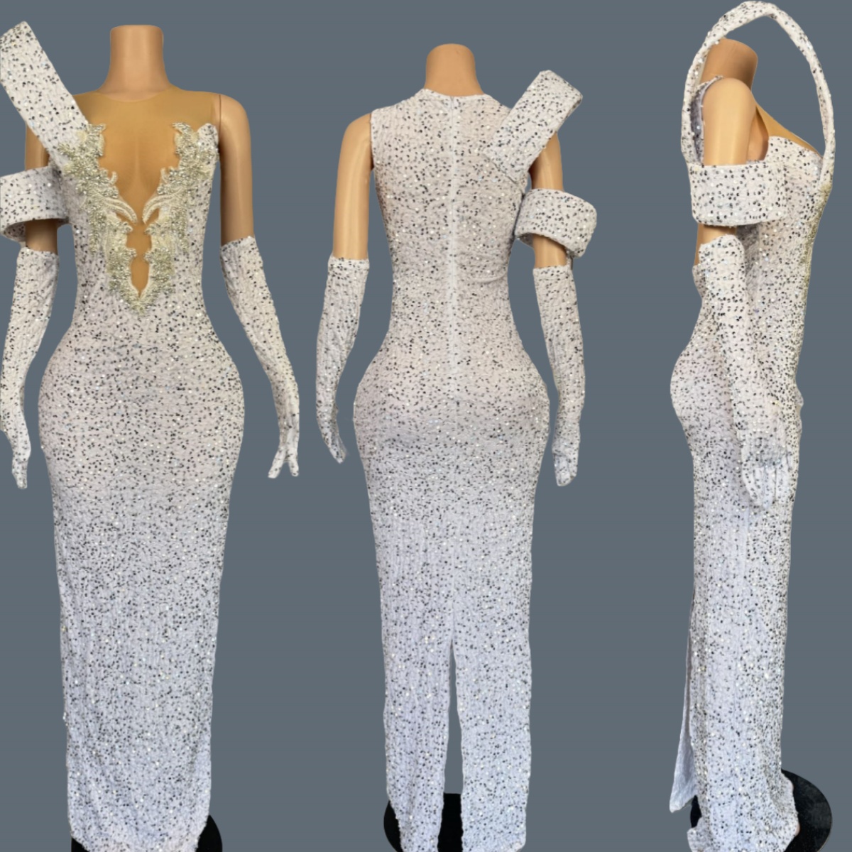 Glinsterende strass lange jurk - Sparkly Rhinestone Club Party Dress recensie en prijs