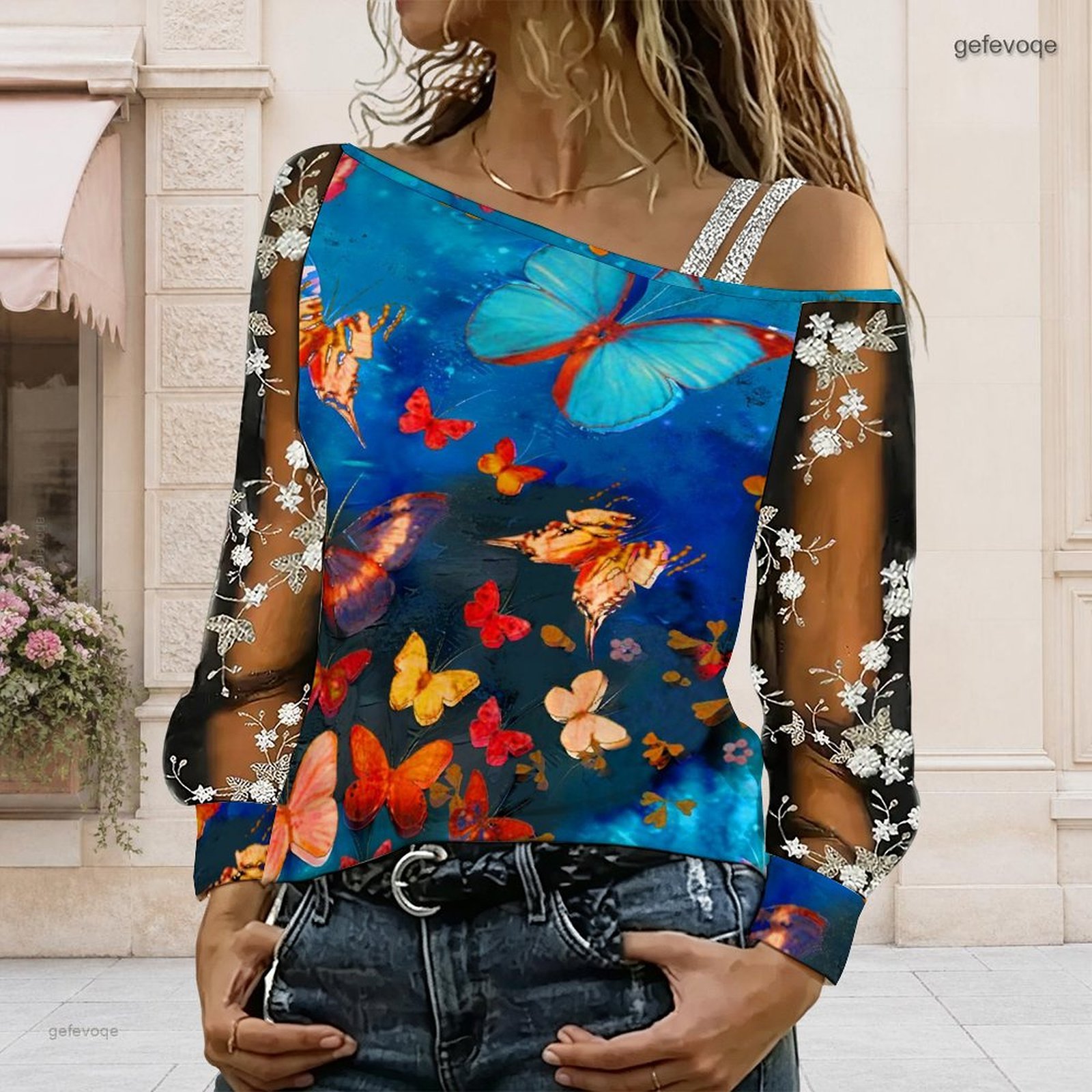 Dames off-shoulder blouse, asy - Blouses recensie en prijs