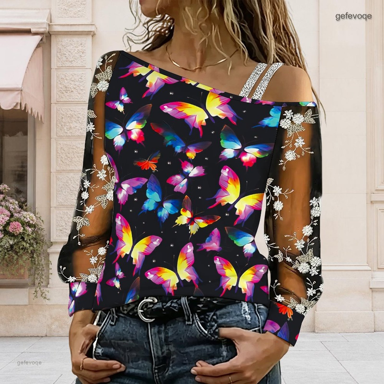 Dames off-shoulder blouse, asy - Blouses recensie en prijs