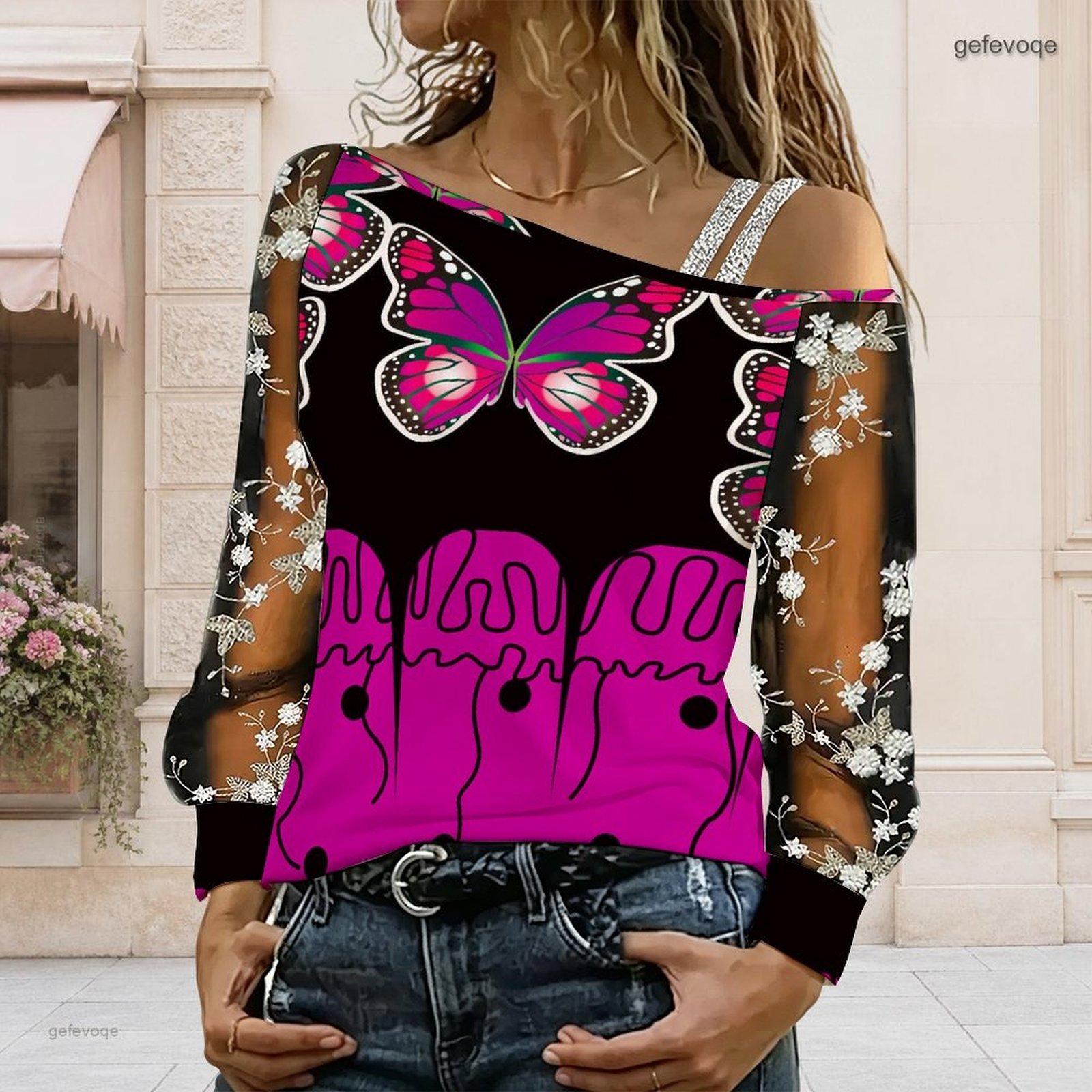 Dames off-shoulder blouse, asy - Blouses recensie en prijs