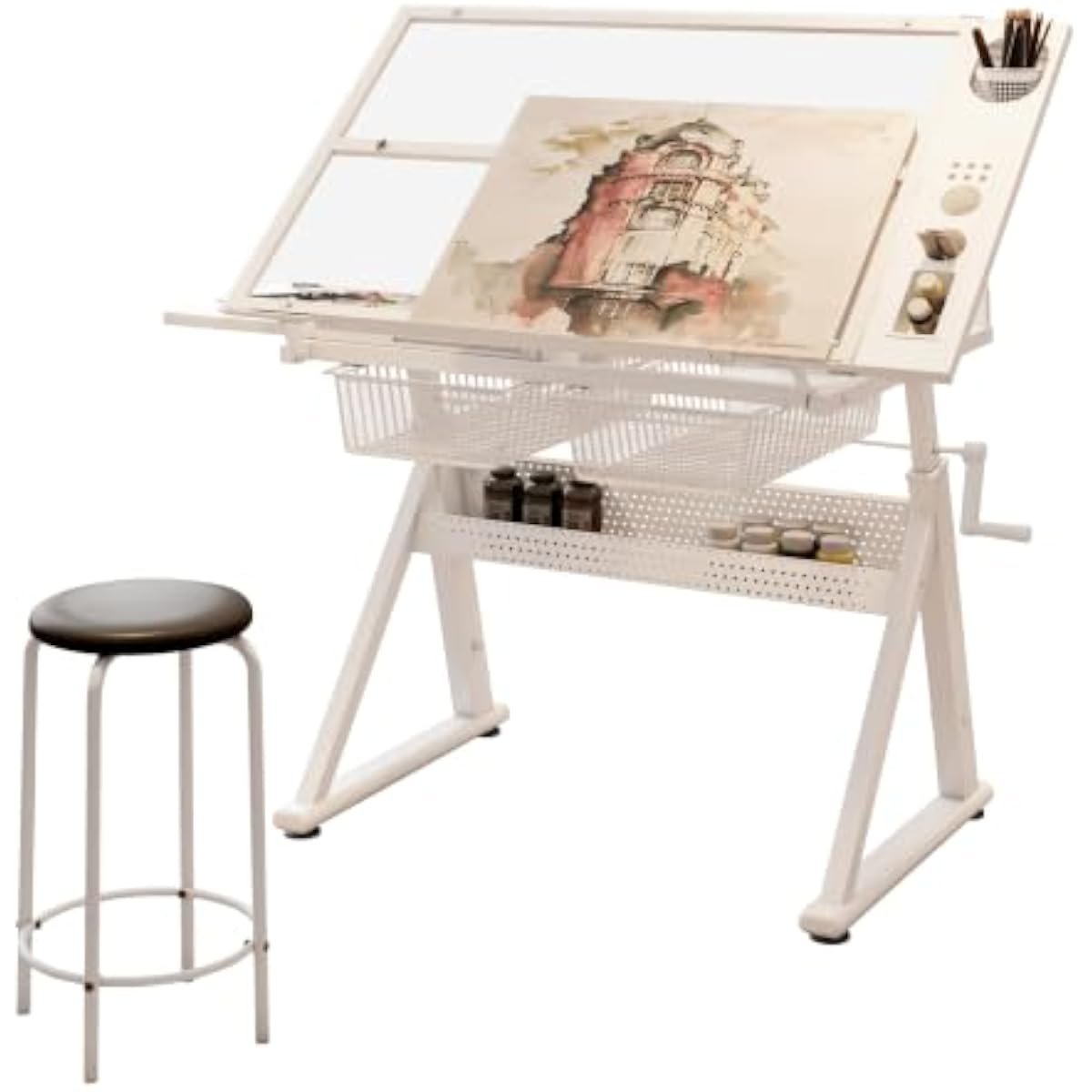 Verstelbaar tekenbureau met ge - Tops recensie en prijs