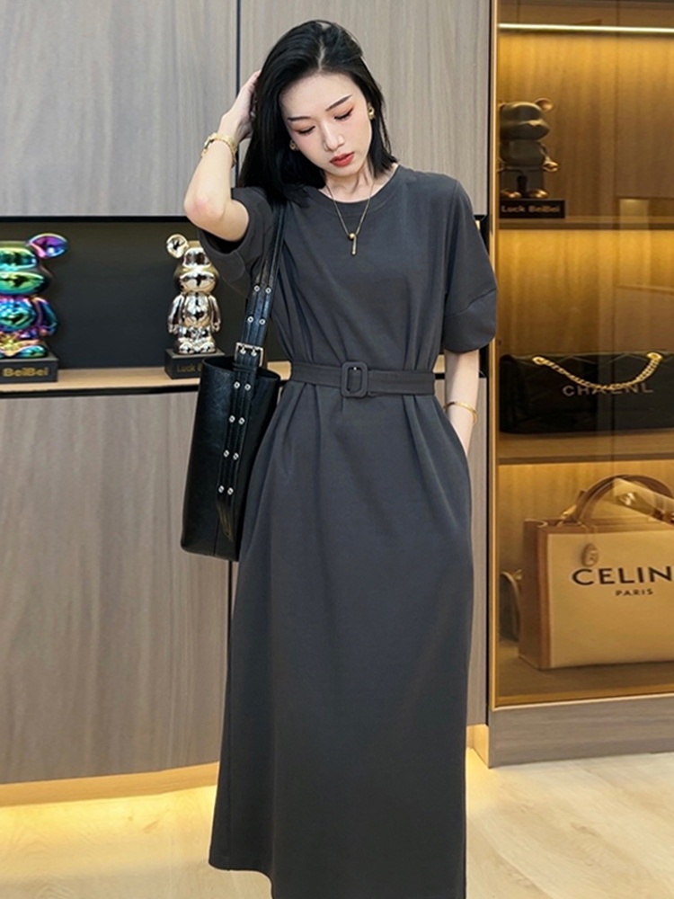 Klein Blue Dames Zomer Casual  - Korean Style A Line Shirt Dress recensie en prijs