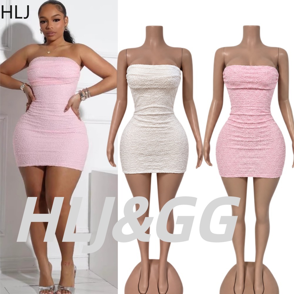 HLJ Sexy Dames Strapless Mini  - Sparkly Rhinestone Club Party Dress recensie en prijs