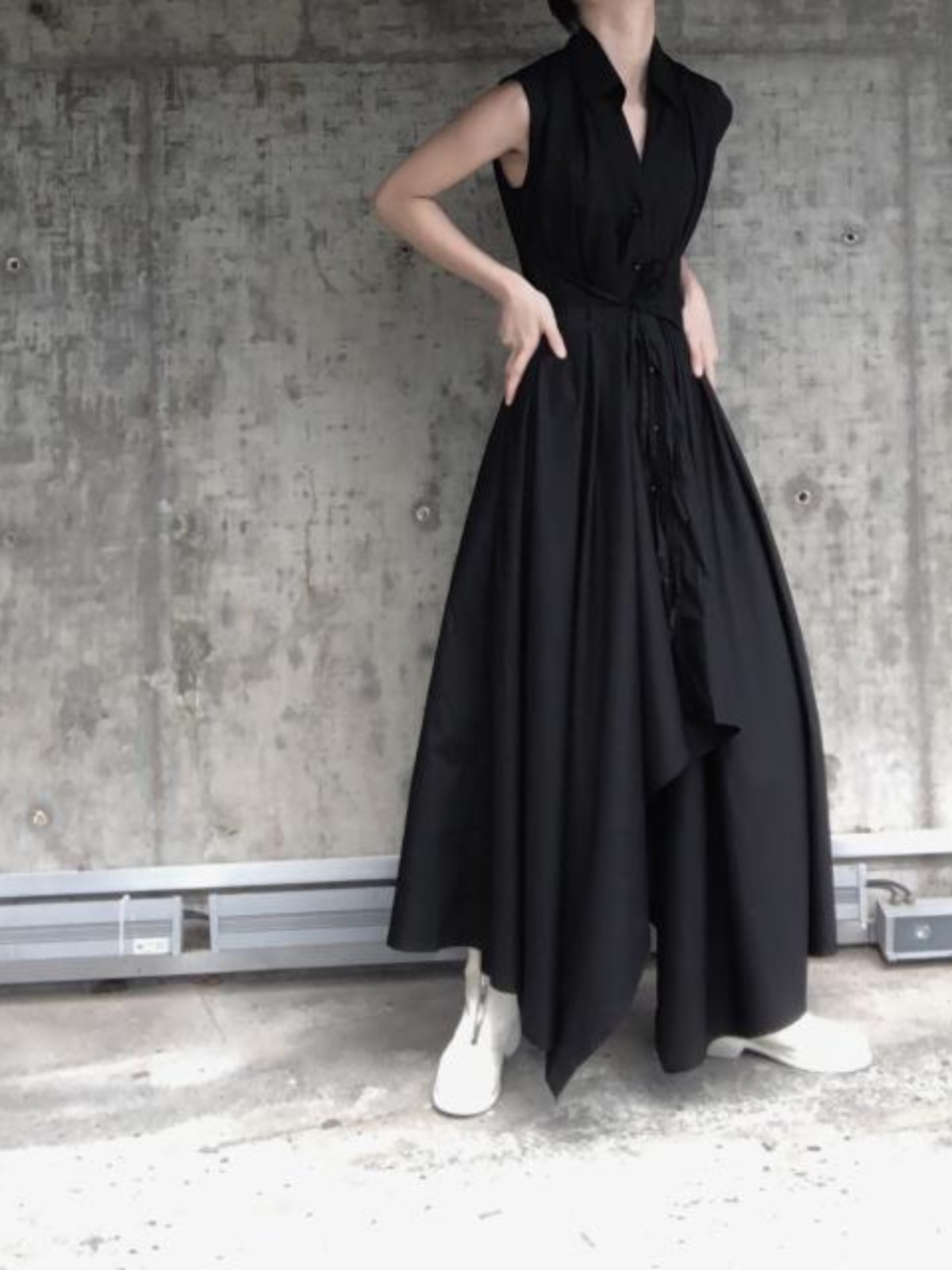 Donkere stijl onregelmatige ul - Korean Style A Line Shirt Dress recensie en prijs